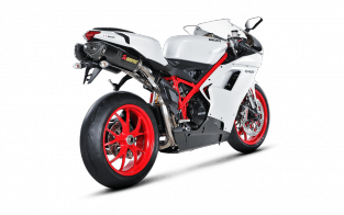 Akrapovic Slip-on Line Carbon Einddemper zonder E-keur  Ducati 1198 / S 2009 - 2011